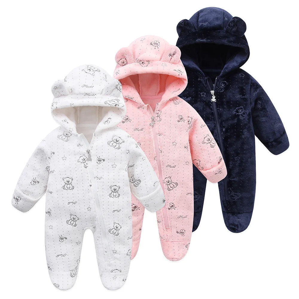 Cozy Cartoon Print Baby Bodysuit – Unisex 0-19 Months