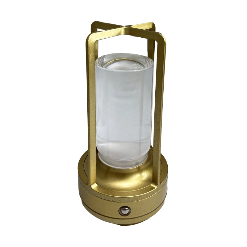 LED Crystal Table Lamp: Rechargeable Touch Bedside & Decorative Light