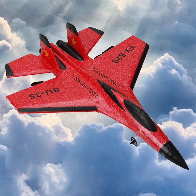 2.4G RC Foam Aircraft SU-35 – Fighter Jet Glider Toy for Kids