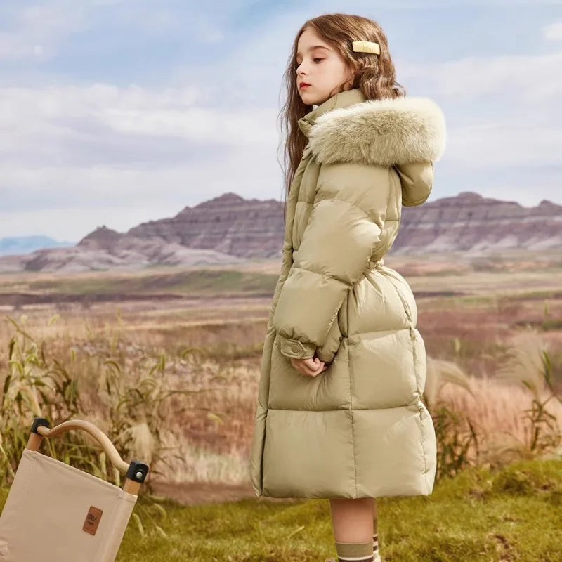Kids’ Cotton Winter Coat – Hooded, Thick & Stylish for Girls