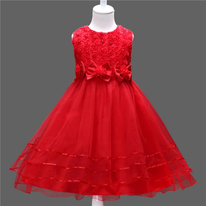 Elegant Mesh Skirt Dress for Girls – Wedding & Party
