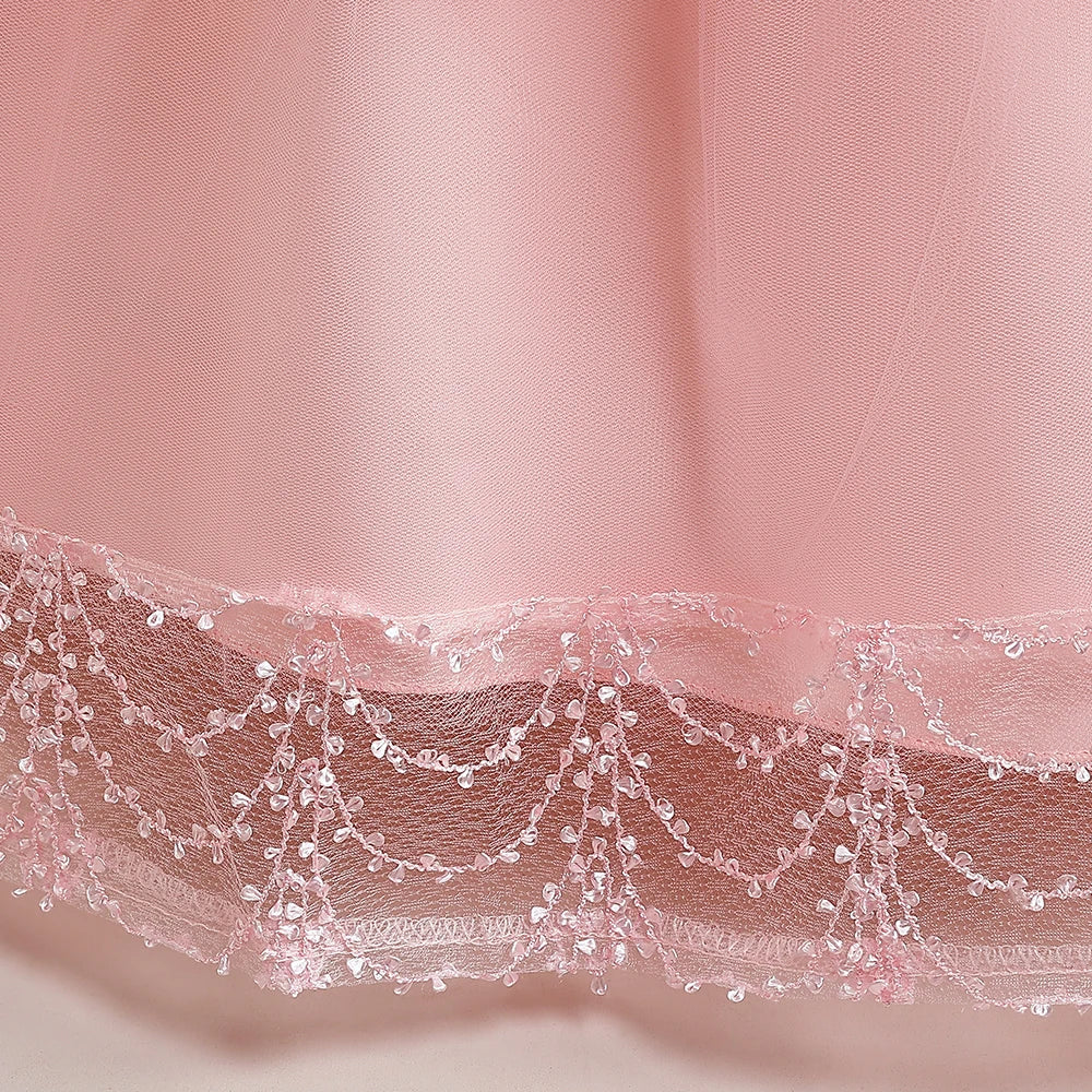 Flower Bow Kids’ Dress – Pageant & Party Wear