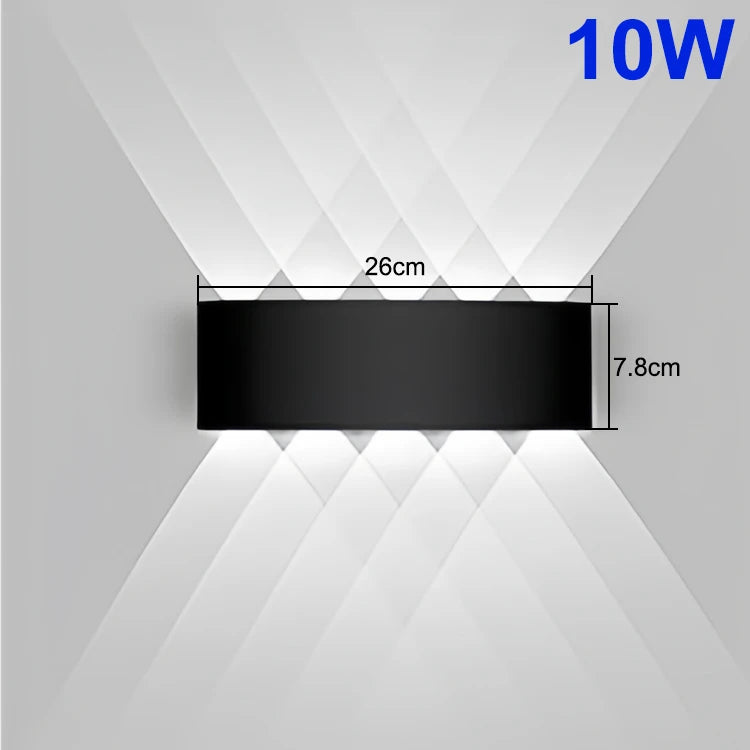 Up & Down LED Wall Lamp: Waterproof Lighting for Indoor & Outdoor Spaces