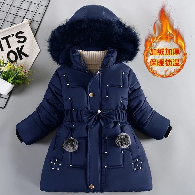 Kids’ Hooded Padded Coat – Thick & Cozy Winter Wear