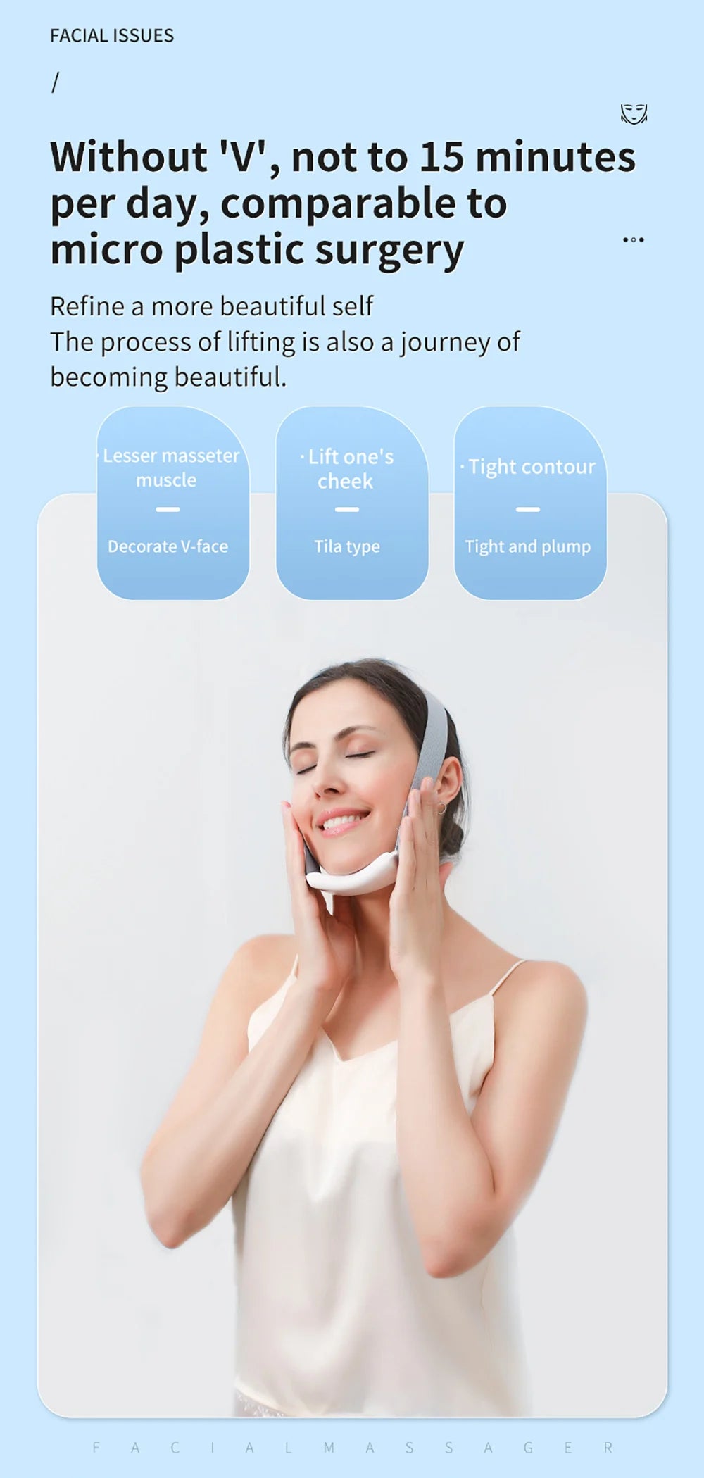 V-Face Lift: EMS Anti-Wrinkle Massager for Radiant Skin