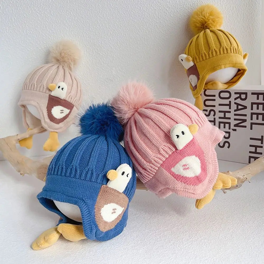 Cartoon Duck Baby Hat – Winter Protection