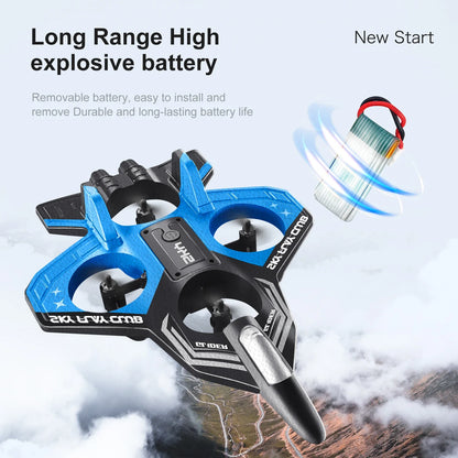 RC Helicopter Toy – 4-Motor Stable Foam Glider for Boys & Girls