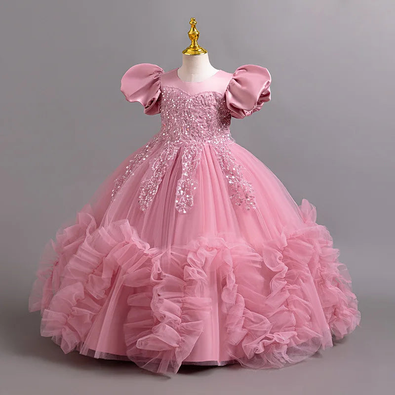 Beautiful Embroidered Dress for Girls 4–12 Years