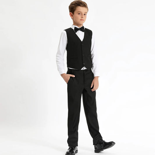 Children’s Party & Ceremony Suit – Boys’ Blazer, Pants & Vest Outfit