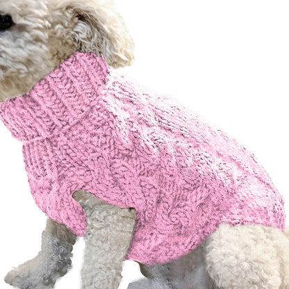 Cozy Pet Sweater – Warm Knitted Clothes for Dogs & Small Pets