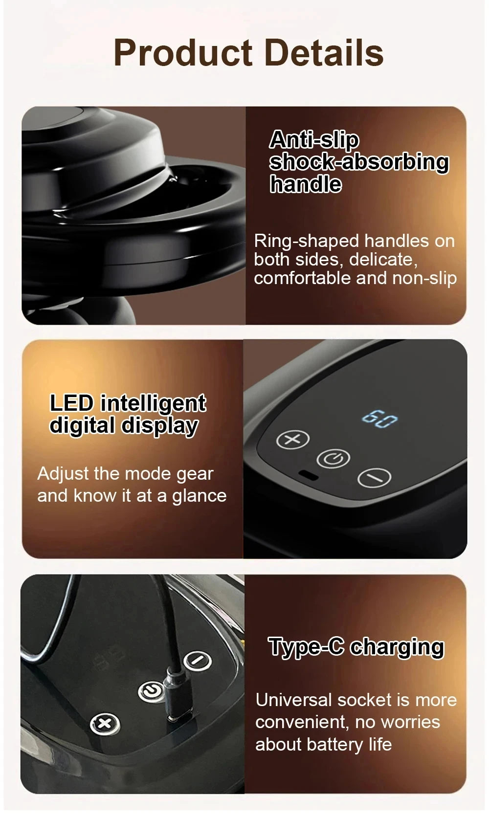 6-Head Deep Tissue Massage Gun: Pro Percussion for Neck & Spine - Ultra Shoppings