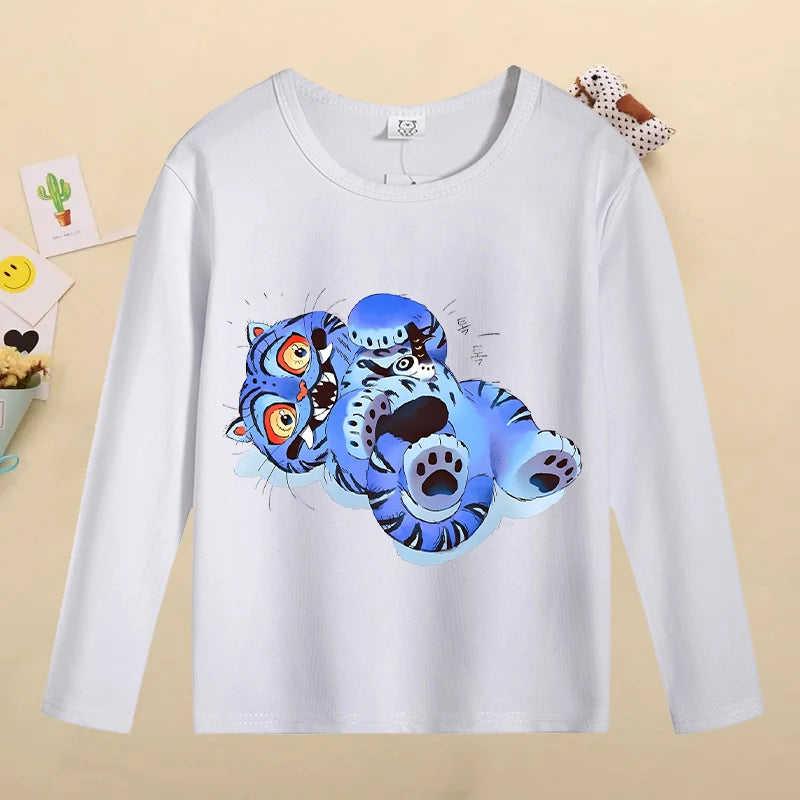 Kpop Demon Hunters Kids T-Shirt – Kawaii Cartoon Long Sleeve Top