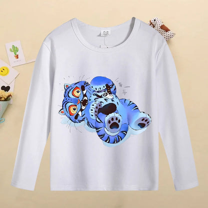 Kpop Demon Hunters Kids T-Shirt – Kawaii Cartoon Long Sleeve Top