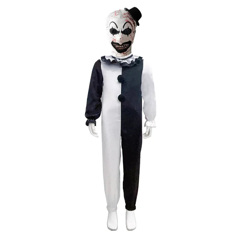 Scary Terrifier Costume – Kids’ Joker & Clown Cosplay Halloween Suit