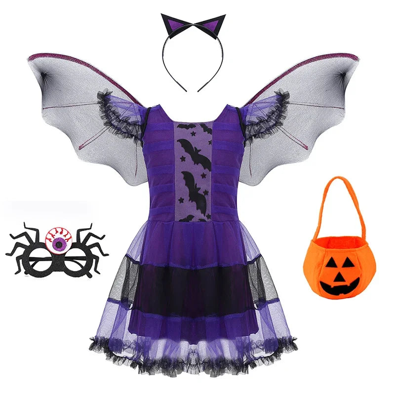 Girls Vampire Halloween Costume – Gothic Tutu Dress