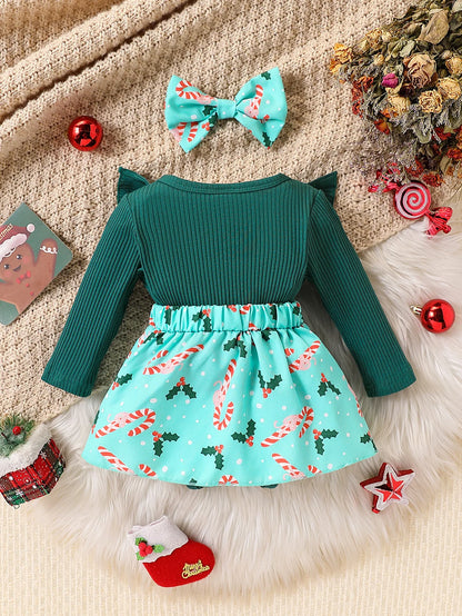 Cute Baby Girl Christmas Party Dress for Infants