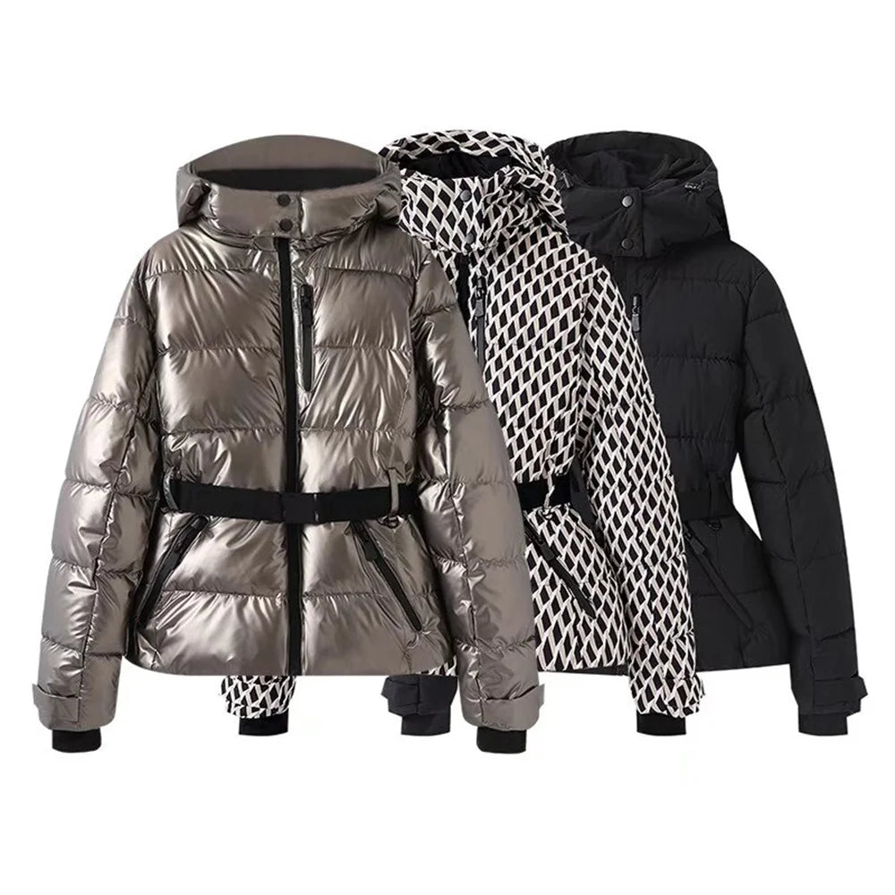 Women's Ski Style Cotton Jacket – Winter Slim Fit