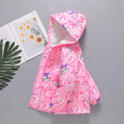 Teen Girls’ Jacket – Hooded Cotton Clip Coat