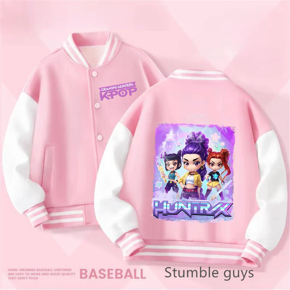 Kpop Demon Hunter Girls Coat – Trendy Kids Hoodie Jacket