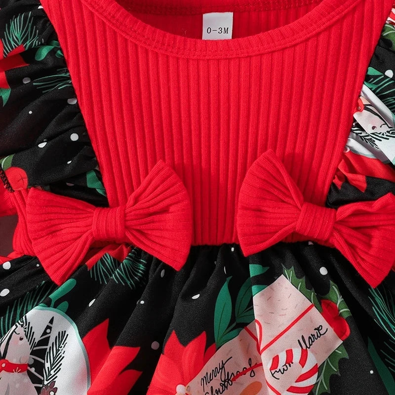 Cute Baby Girl Christmas Party Dress for Infants