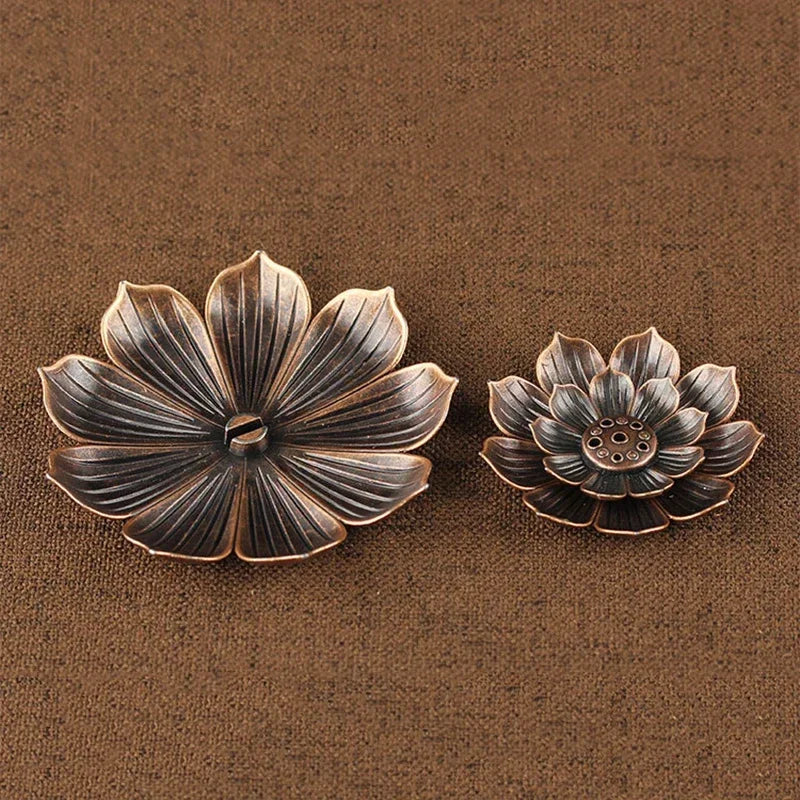 Lotus Alloy Incense Burner: Elevate Your Space with Serenity and Style