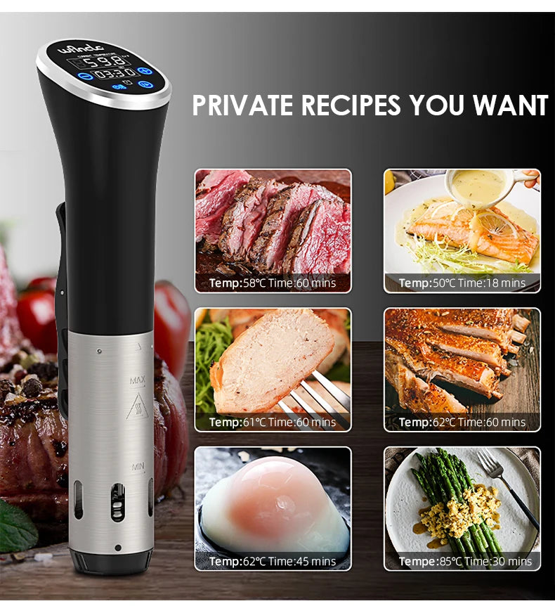 1100W Sous Vide Cooker: Precision Cooking Made Simple