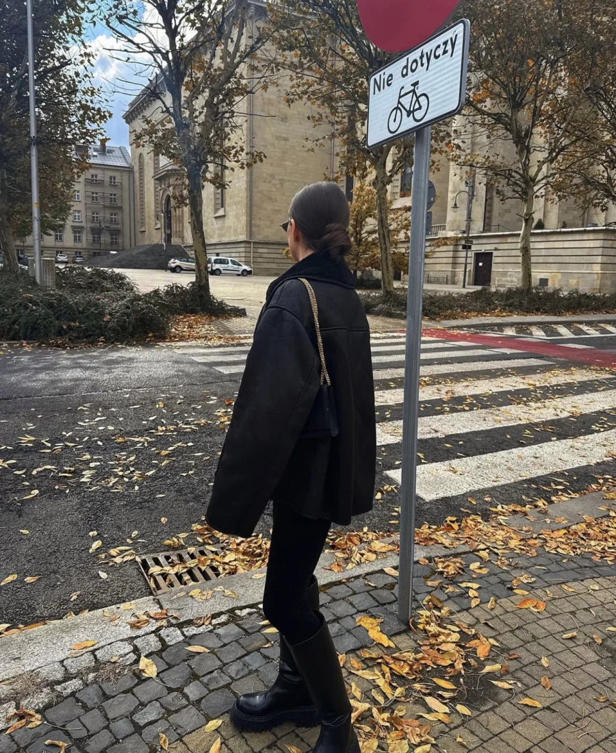 Bold & Warm: Double-Sided Fall Coat