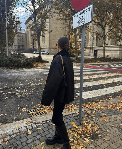 Bold & Warm: Double-Sided Fall Coat