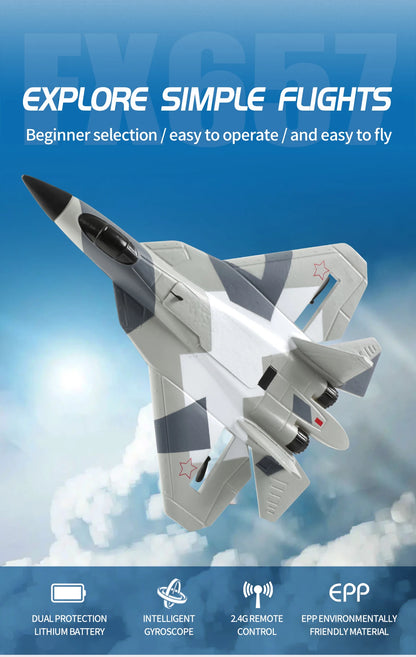 2.4G RC Foam Aircraft SU-35 – Fighter Jet Glider Toy for Kids