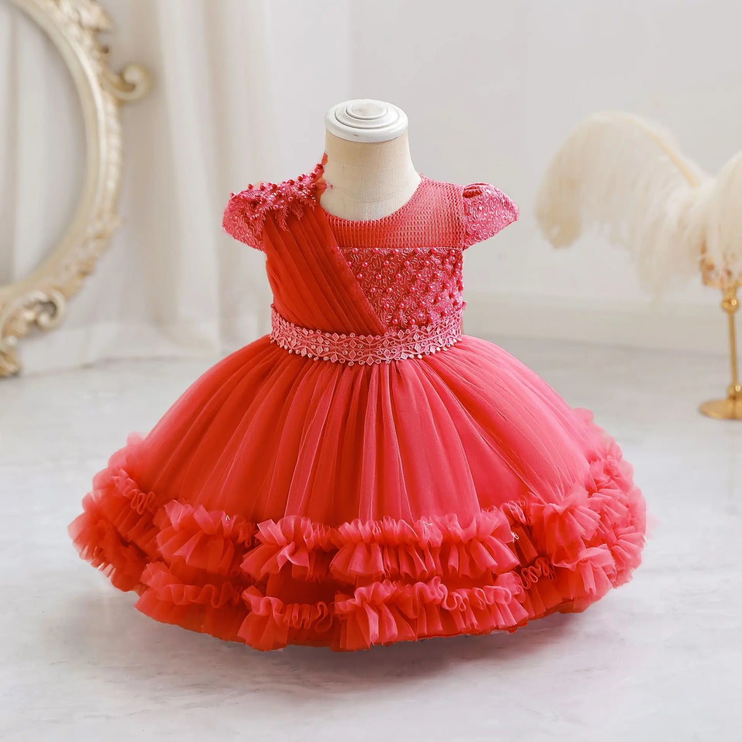 Baby Girl Birthday Dress – Princess Tulle Gown