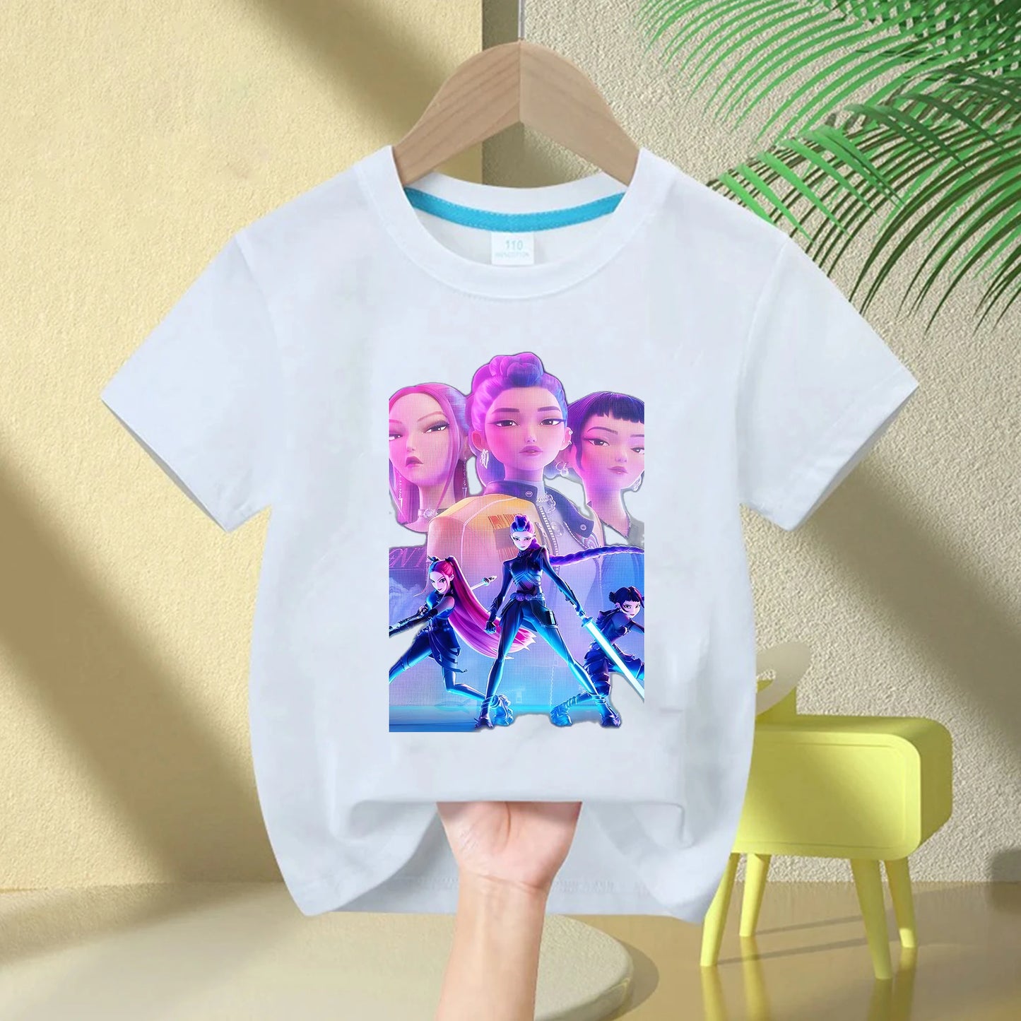 2025 Kpop Demon Hunters T-Shirt for Kids – Cute Cotton Casual Wear
