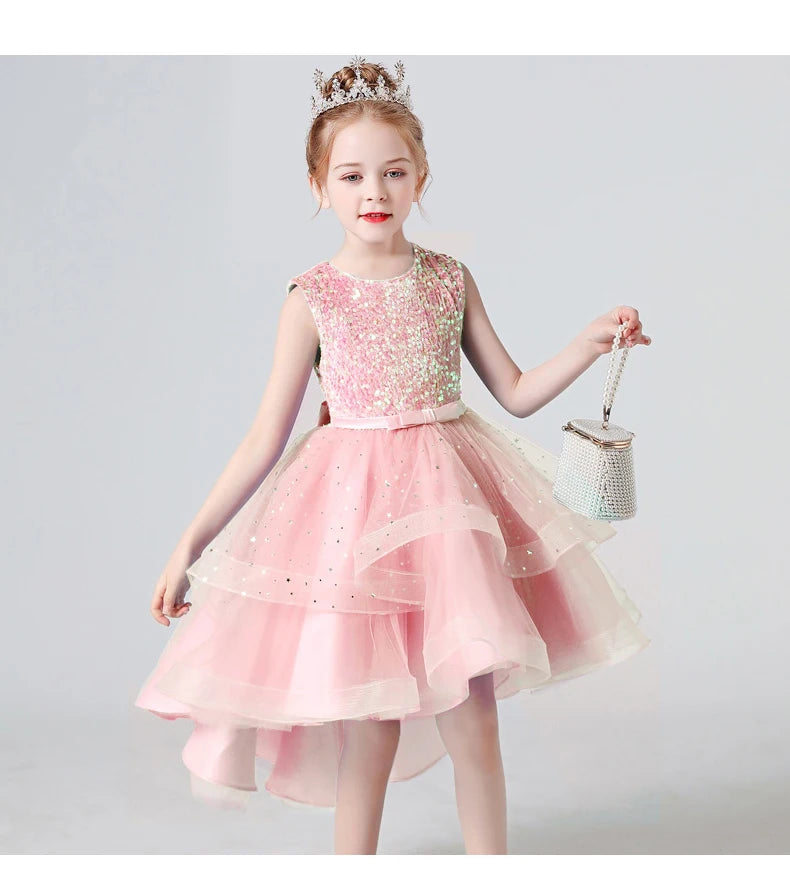 Wedding Dress – Sequin Lace Tuxedo for Girls
