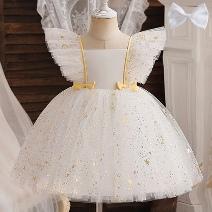Kids’ Formal Embroidered Dress – Vintage Style Birthday