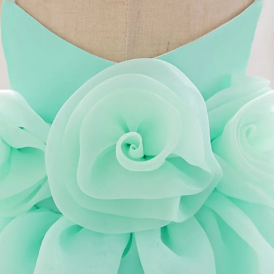 Kids Wedding Dress – Sleeveless Flower Girl Gown