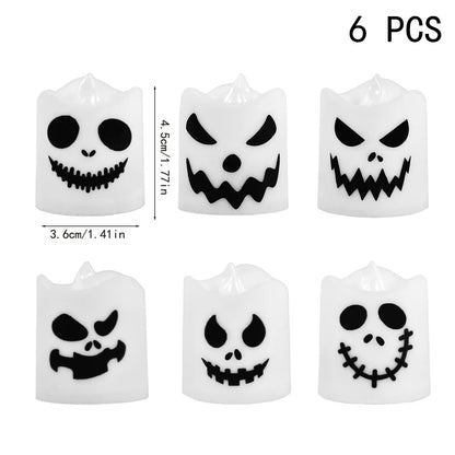 6pcs LED Halloween Candles – Spooky Glow for Any Occasion!