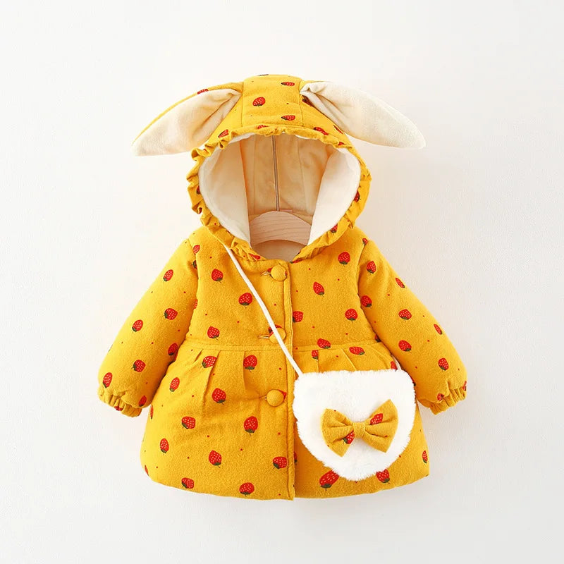 Toddler & Kids Bunny Ear Winter Outerwear