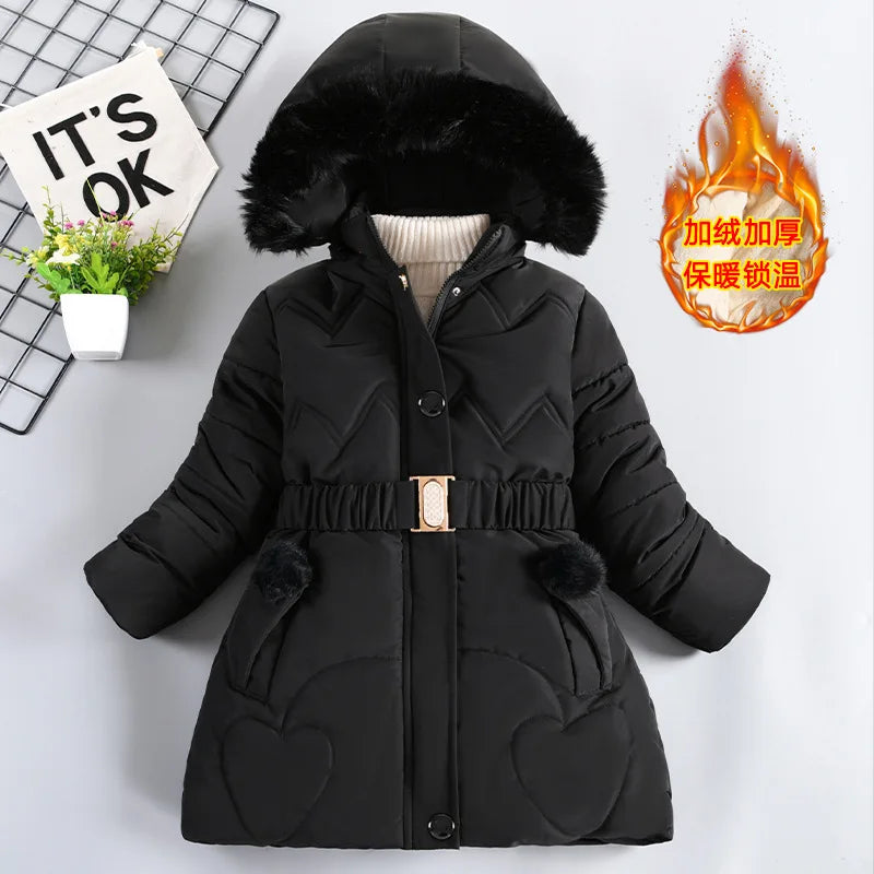 Kids’ Hooded Padded Coat – Thick & Cozy Winter Wear