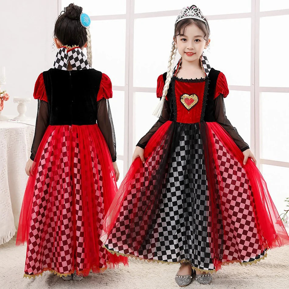 Halloween Witch & Queen of Hearts Cosplay Dress