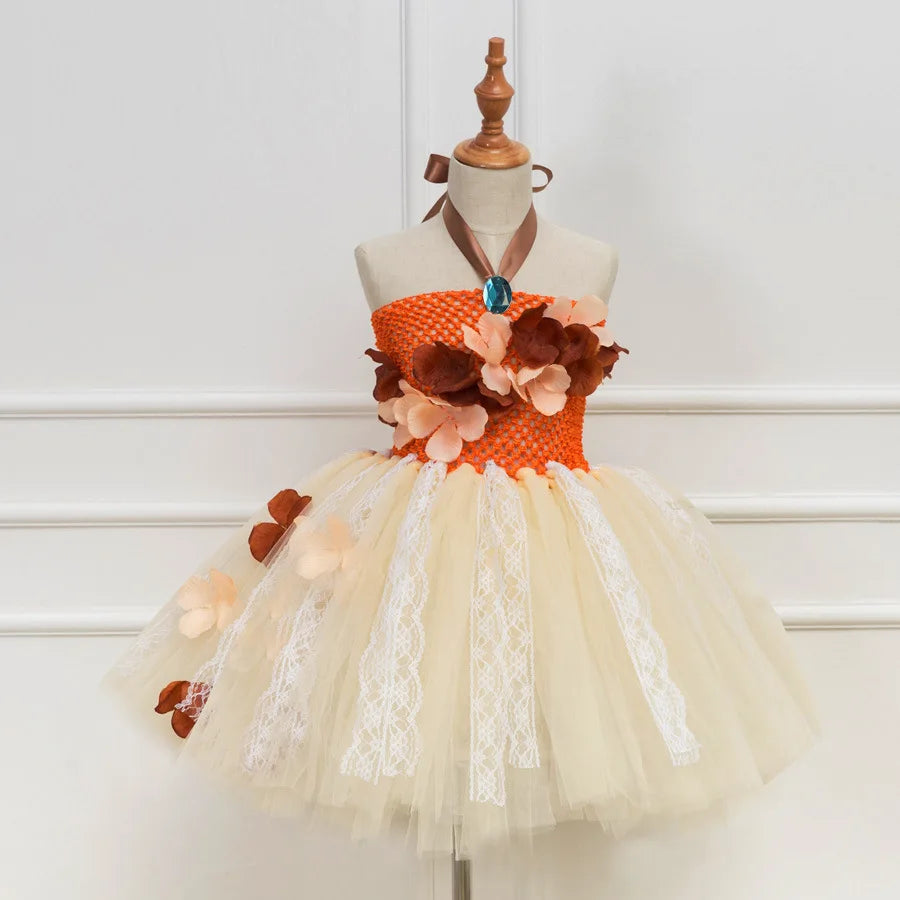 Kids’ Halloween Frock – Cosplay Lace Tunic Dress for Girls