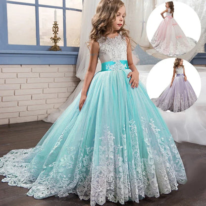 Princess Party Dress – Lace Formal Dress for Girls