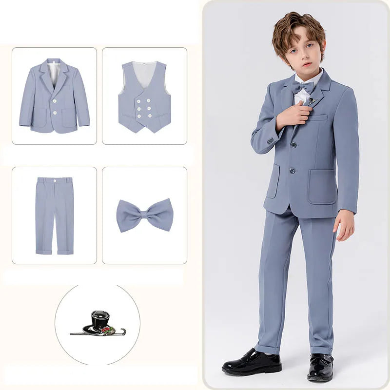 Boys’ Multi-Occasion 5-Piece Suit – Formal Event & Performance Wear
