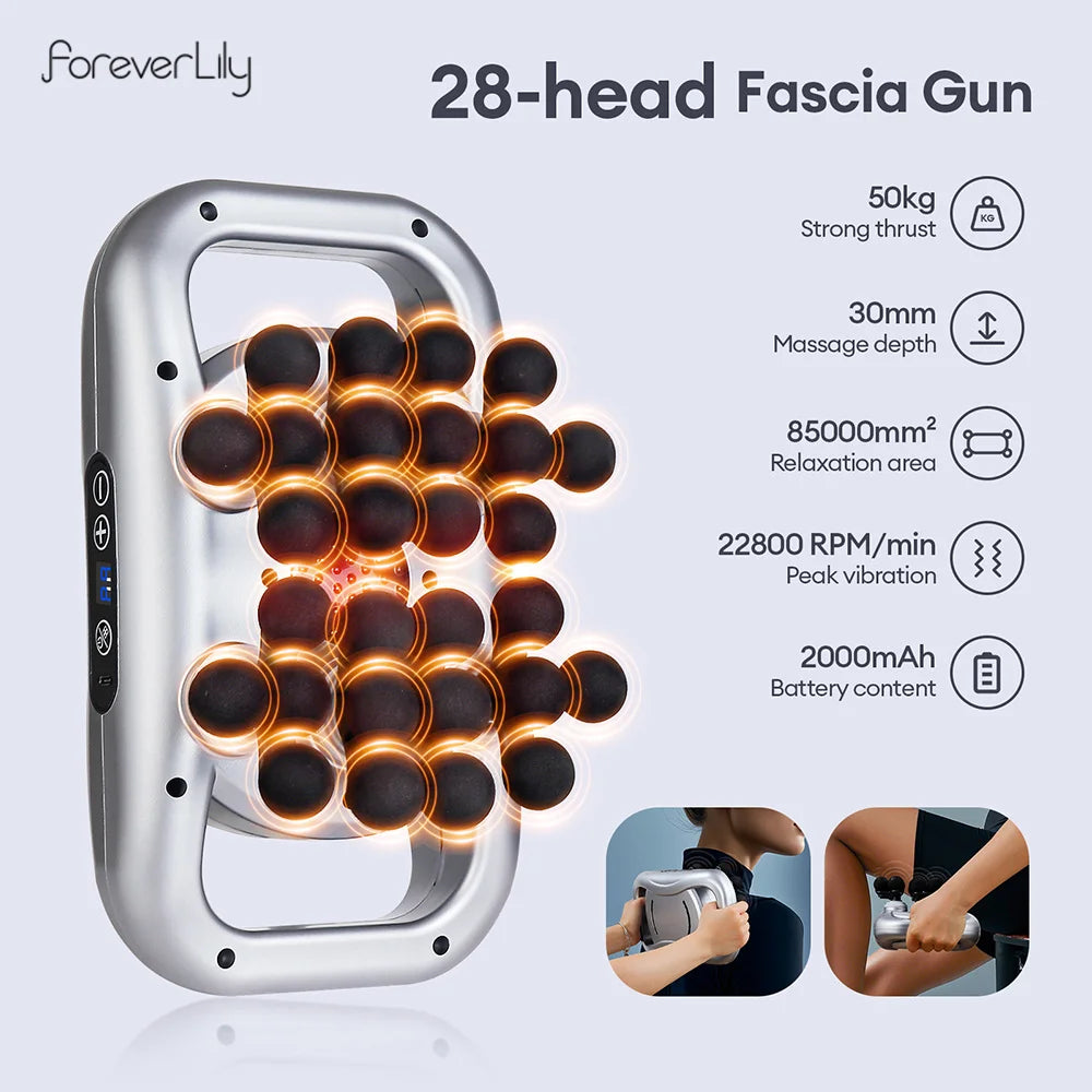 30-Level Pro Massage Gun: High-Frequency Full Body Fascia Tool - Ultra Shoppings