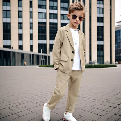 Children’s Elegant Blazer Set – Boys’ Formal Outfit for Parties & Events