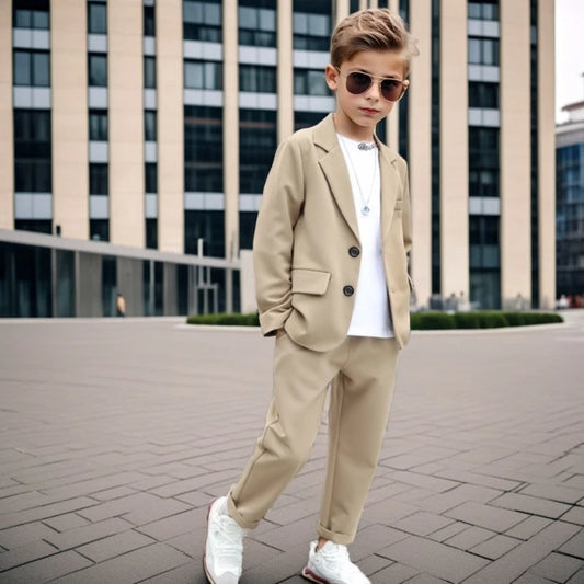 Children’s Elegant Blazer Set – Boys’ Formal Outfit for Parties & Events