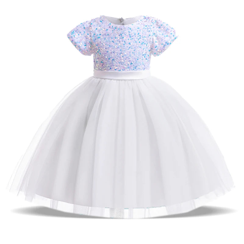 Princess Girls’ Sequined Bow Dress – Birthday