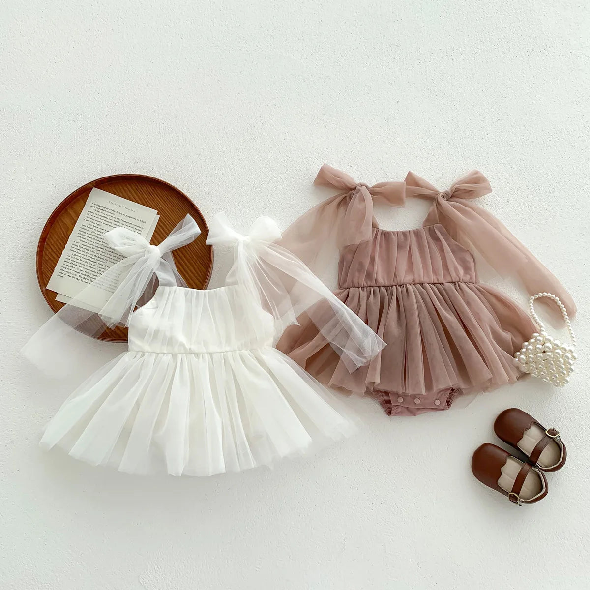 Baby Girl Summer Party Romper Set