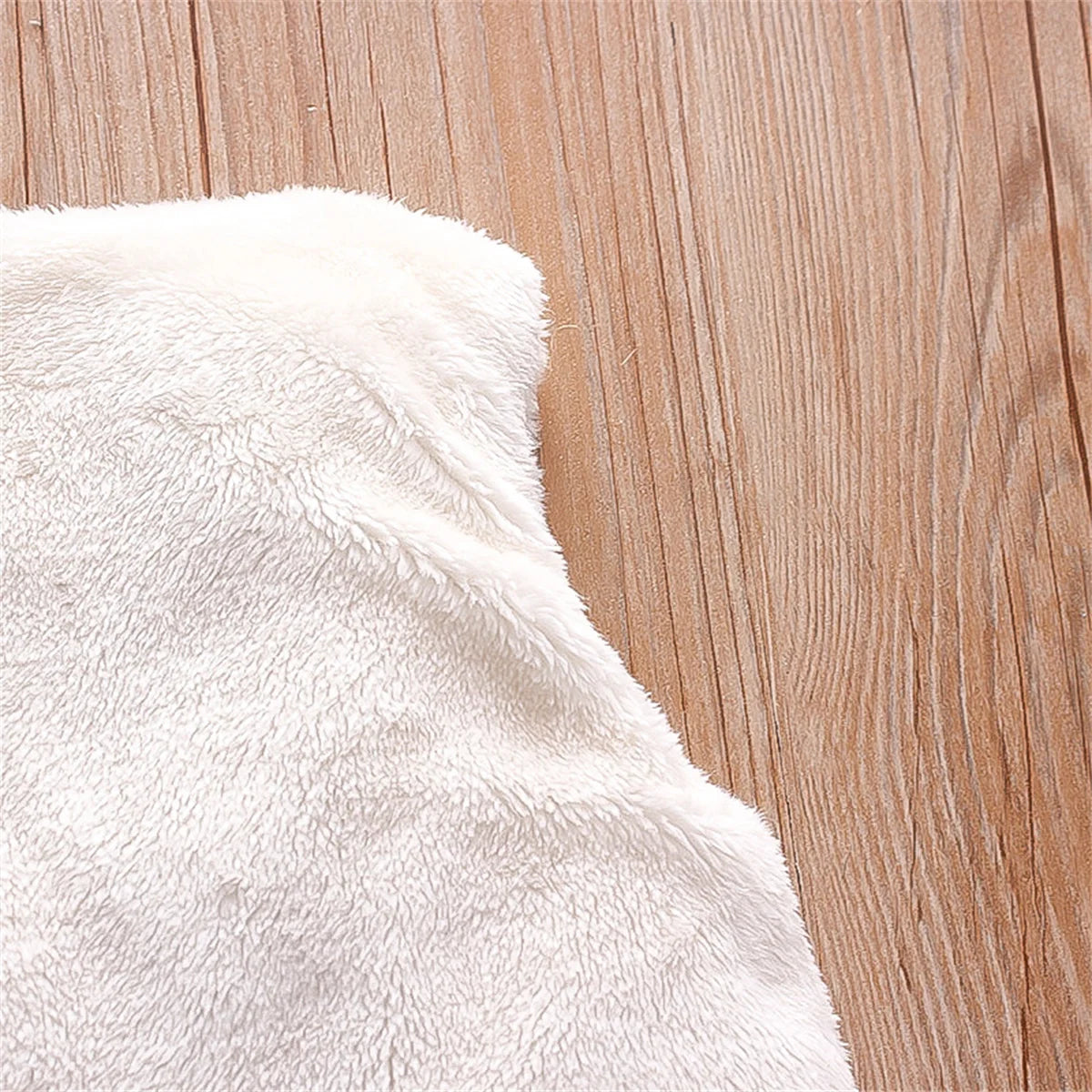 Baby Girls’ Fur Vest – Embroidered Sleeveless Coat (0–3Y)