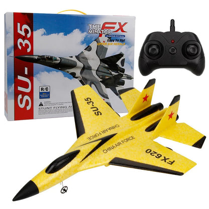 2.4G RC Foam Aircraft SU-35 – Fighter Jet Glider Toy for Kids