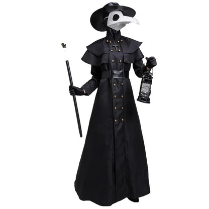 Wizard & Monk Robe – Gothic Plague Doctor Halloween Costume