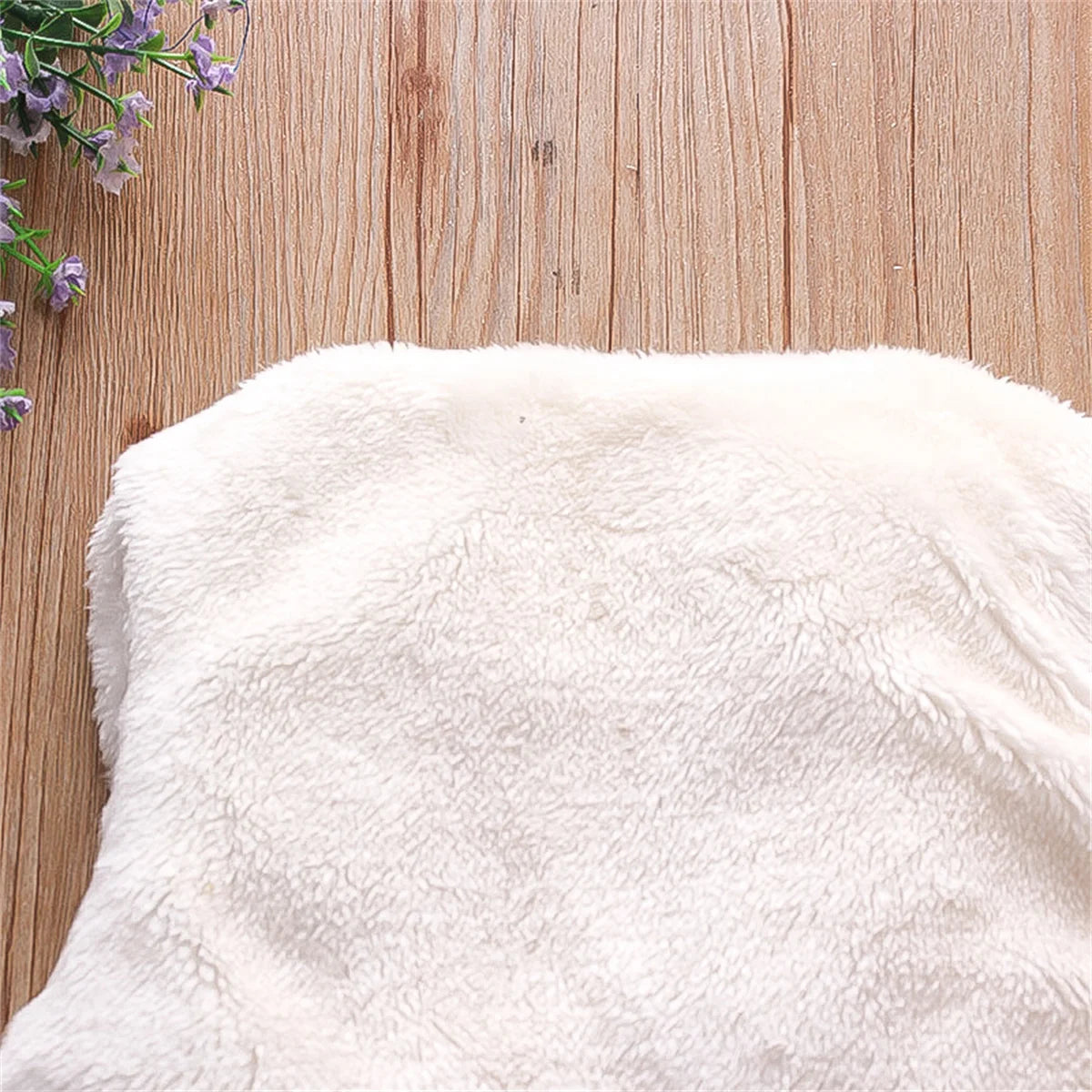 Baby Girls’ Fur Vest – Embroidered Sleeveless Coat (0–3Y)